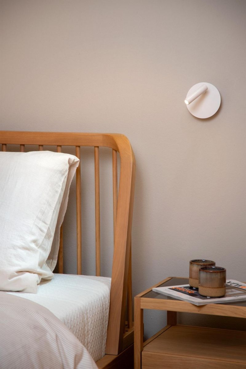 Lucide JOLIJN - Nástenné bodové svietidlo - Ø 10,2 cm - LED - Biele